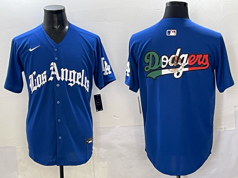 Men Los Angeles Dodgers Blank Blue 2025 Nike MLB Jersey style 0010->youth mlb jersey->Youth Jersey